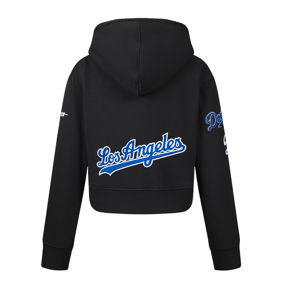 MLB LOS ANGELES DODGERS CLASSIC BIG GIRLS FLEECE PO HOODIE (BLACK)