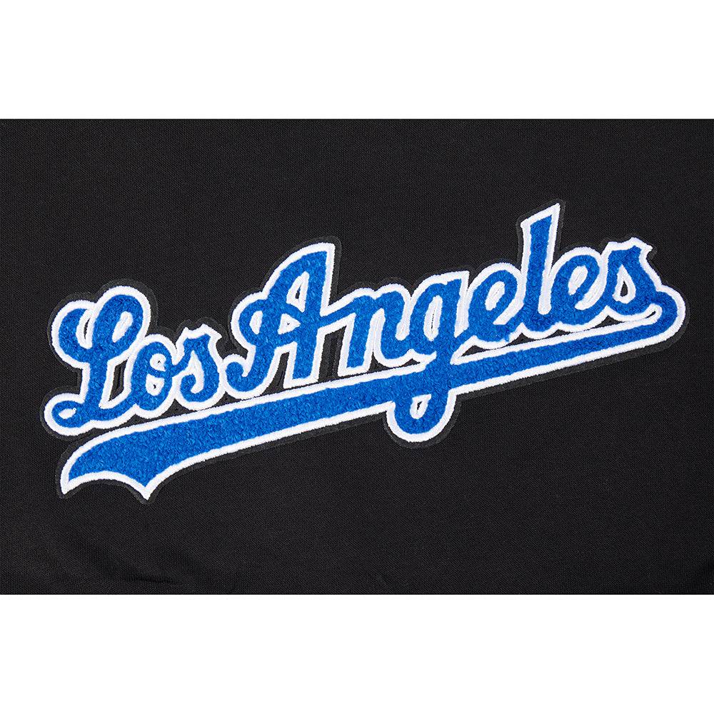 MLB LOS ANGELES DODGERS CLASSIC BIG GIRLS FLEECE PO HOODIE (BLACK)