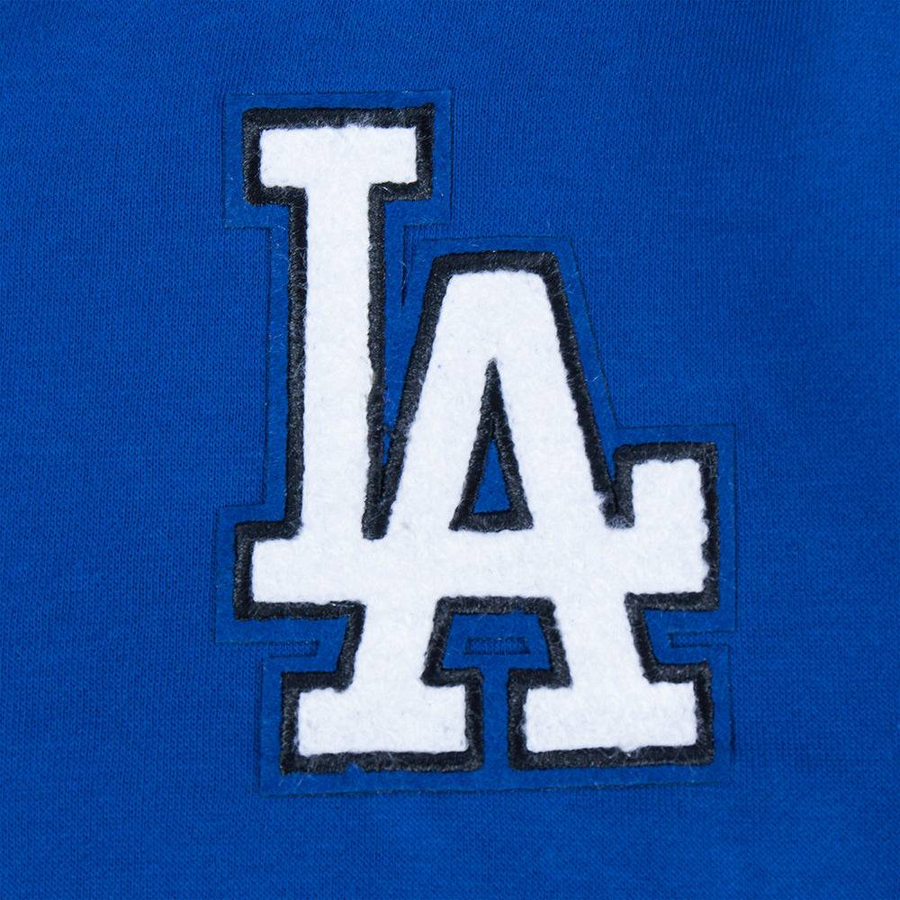 MLB LOS ANGELES DODGERS CLASSIC BIG GIRLS FLEECE FZ HOODIE (DODGER BLUE)
