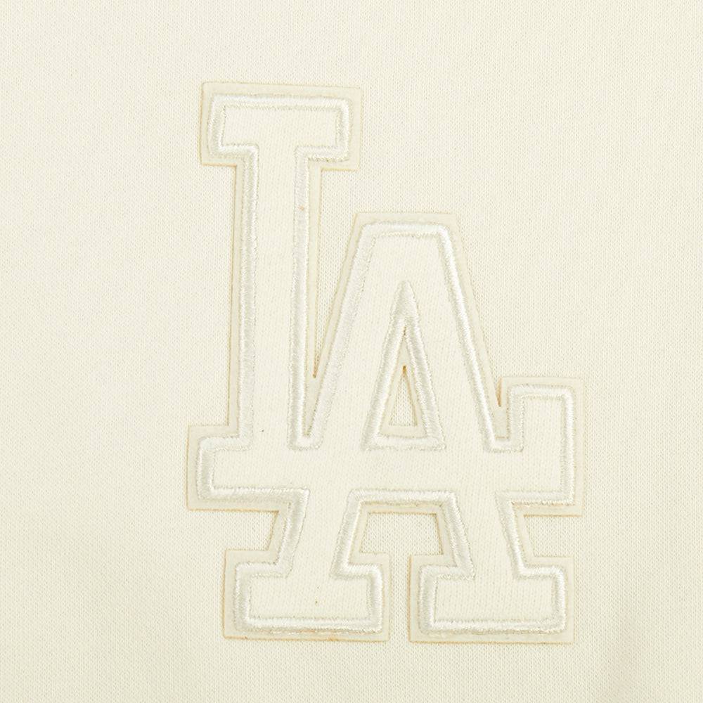 MLB LOS ANGELES DODGERS NEUTRAL BIG GIRL'S  FLEECE CREWNECK (EGGSHELL)