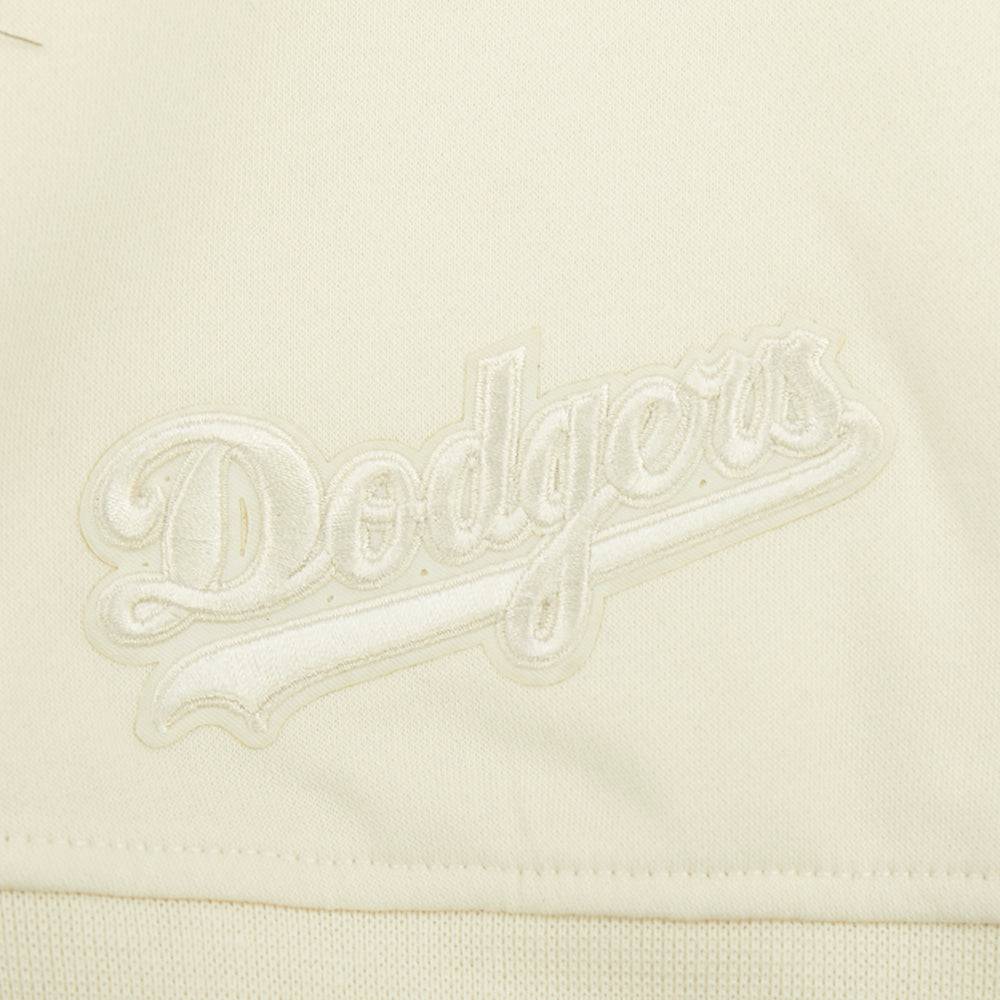 MLB LOS ANGELES DODGERS NEUTRAL BIG GIRL'S  FLEECE CREWNECK (EGGSHELL)