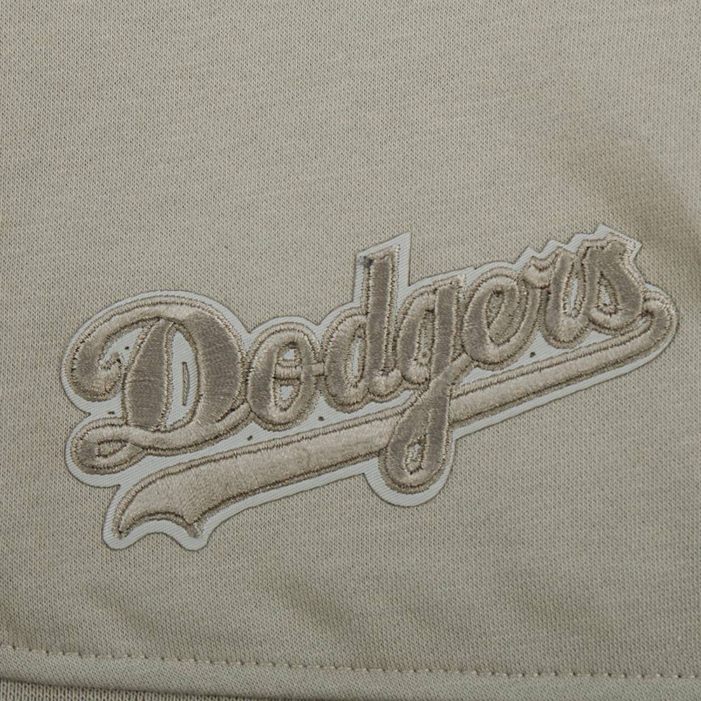 MLB LOS ANGELES DODGERS NEUTRAL BIG GIRL'S  FLEECE CREWNECK (TAUPE)