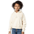 MLB LOS ANGELES DODGERS NEUTRAL BIG GIRL'S  FLEECE PO HOODIE (EGGSHELL)