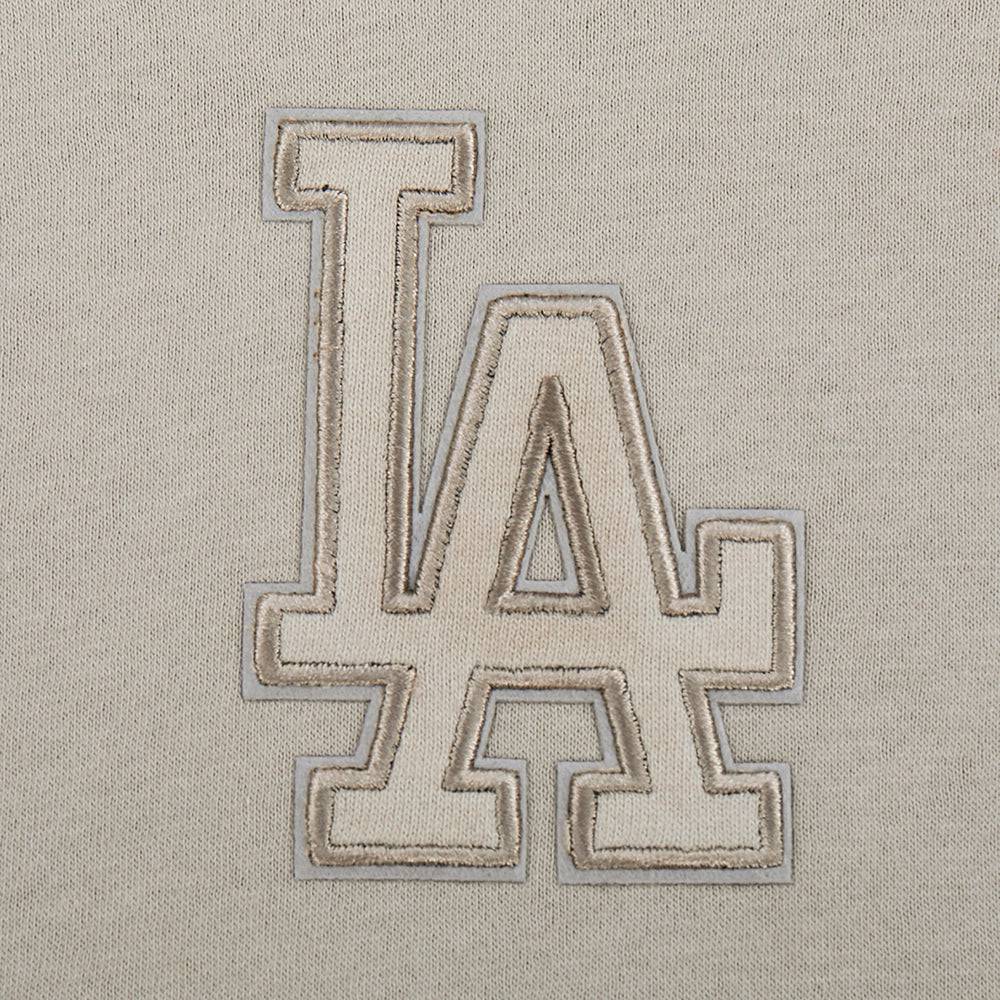MLB LOS ANGELES DODGERS NEUTRAL BIG GIRL'S  FLEECE PO HOODIE (TAUPE)