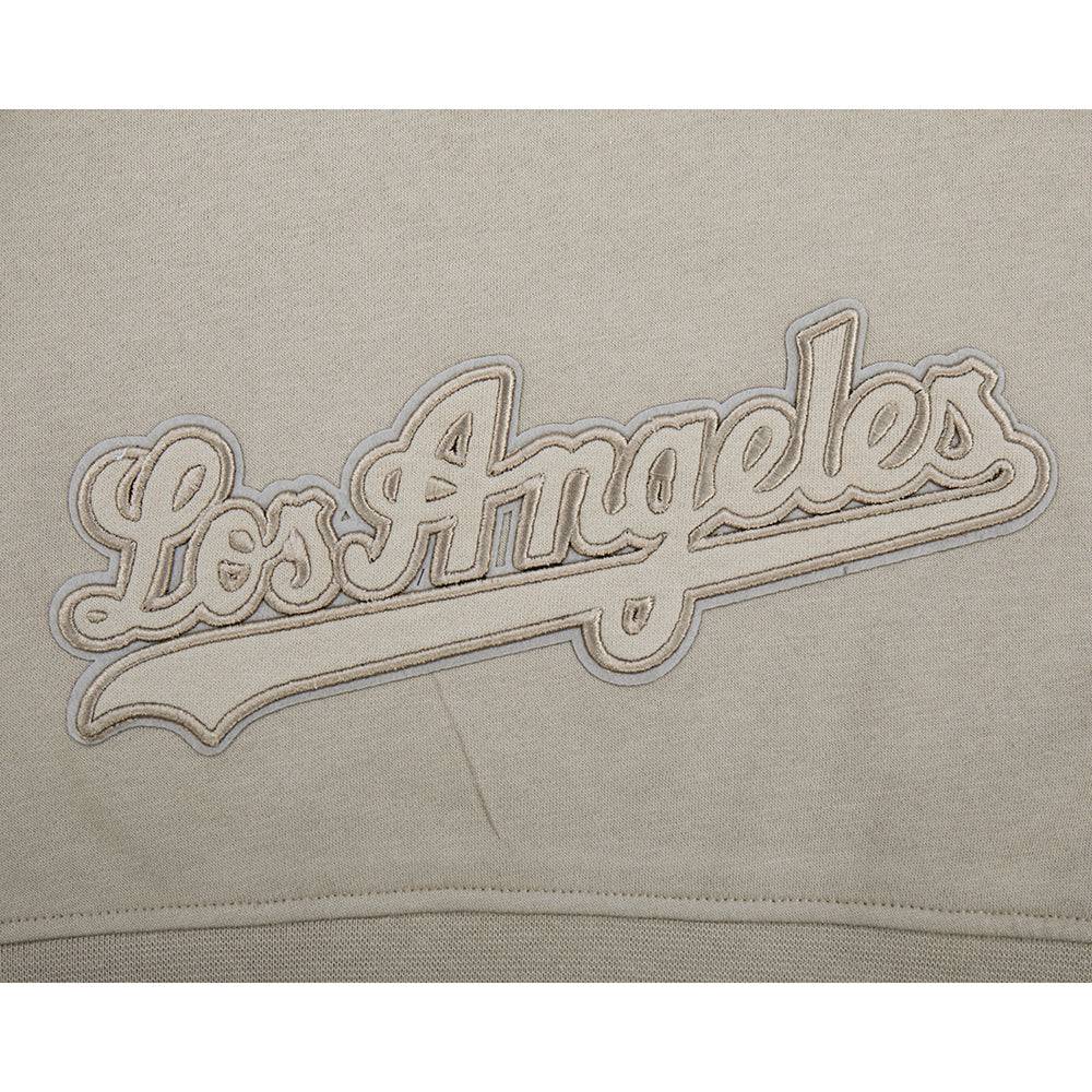 MLB LOS ANGELES DODGERS NEUTRAL BIG GIRL'S  FLEECE PO HOODIE (TAUPE)