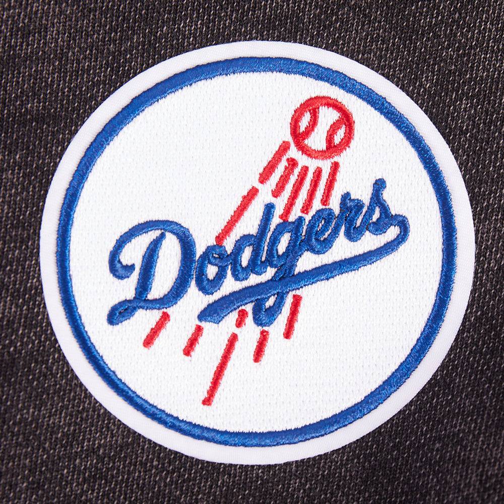 MLB LOS ANGELES DODGERS WASHED JEWELS WOMEN'S CREWNECK (WASHED BLACK)