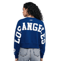 MLB LOS ANGELES DODGERS WINGSPAN WOMEN'S FLC CREWNECK (DODGER BLUE)