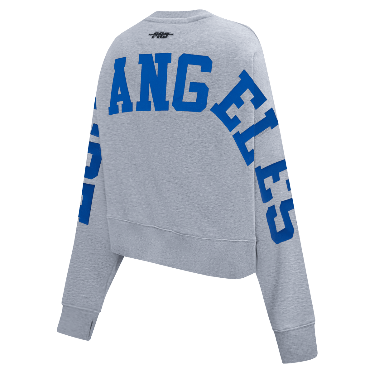 SUÉTER DE CUELLO REDONDO FLC WINGSPAN PARA MUJER MLB LOS ANGELES DODGERS (GRIS OSCURO MELANGE)
