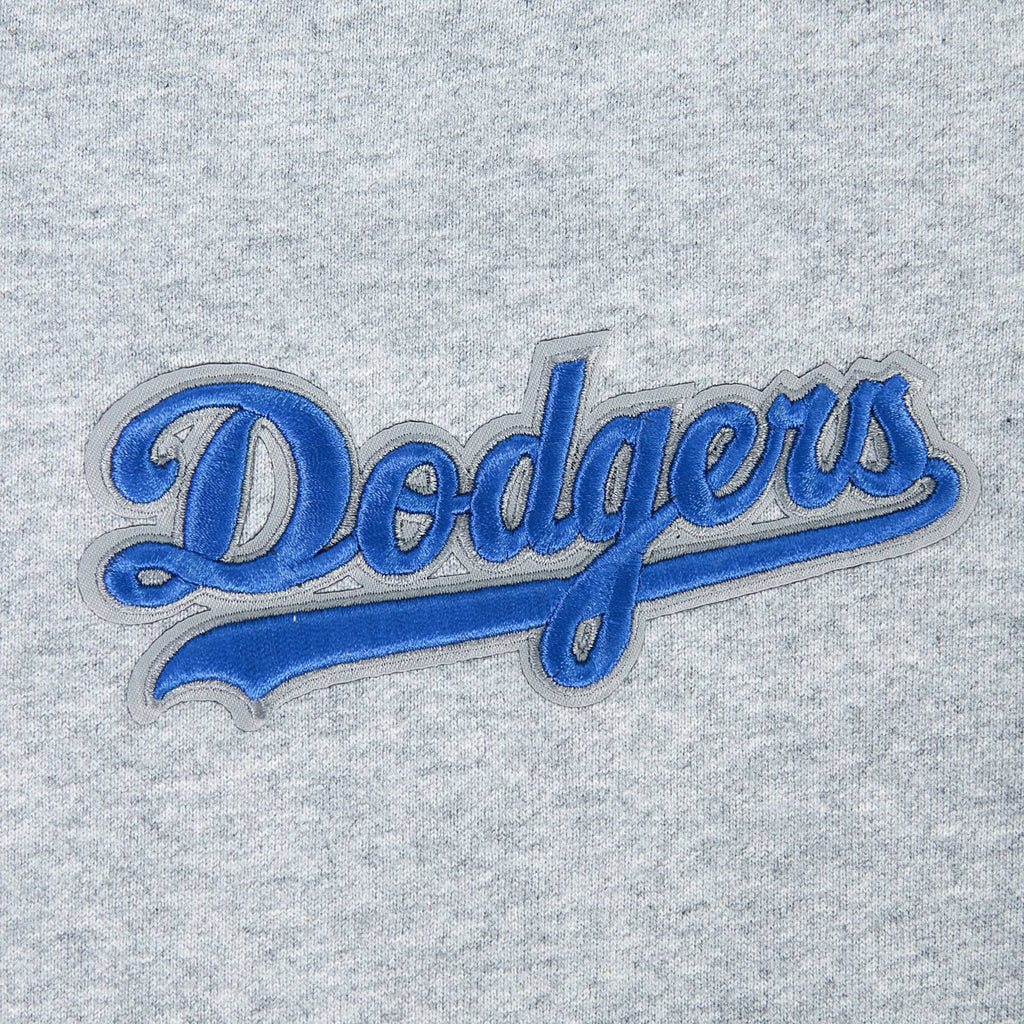 SUÉTER DE CUELLO REDONDO FLC WINGSPAN PARA MUJER MLB LOS ANGELES DODGERS (GRIS OSCURO MELANGE)