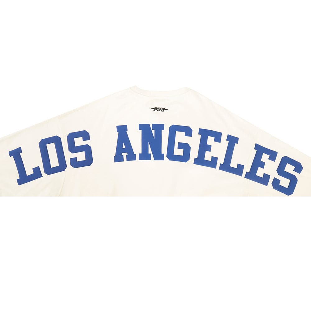 MLB LOS ANGELES DODGERS WINGSPAN WOMEN'S FLC CREWNECK (EGGSHELL)