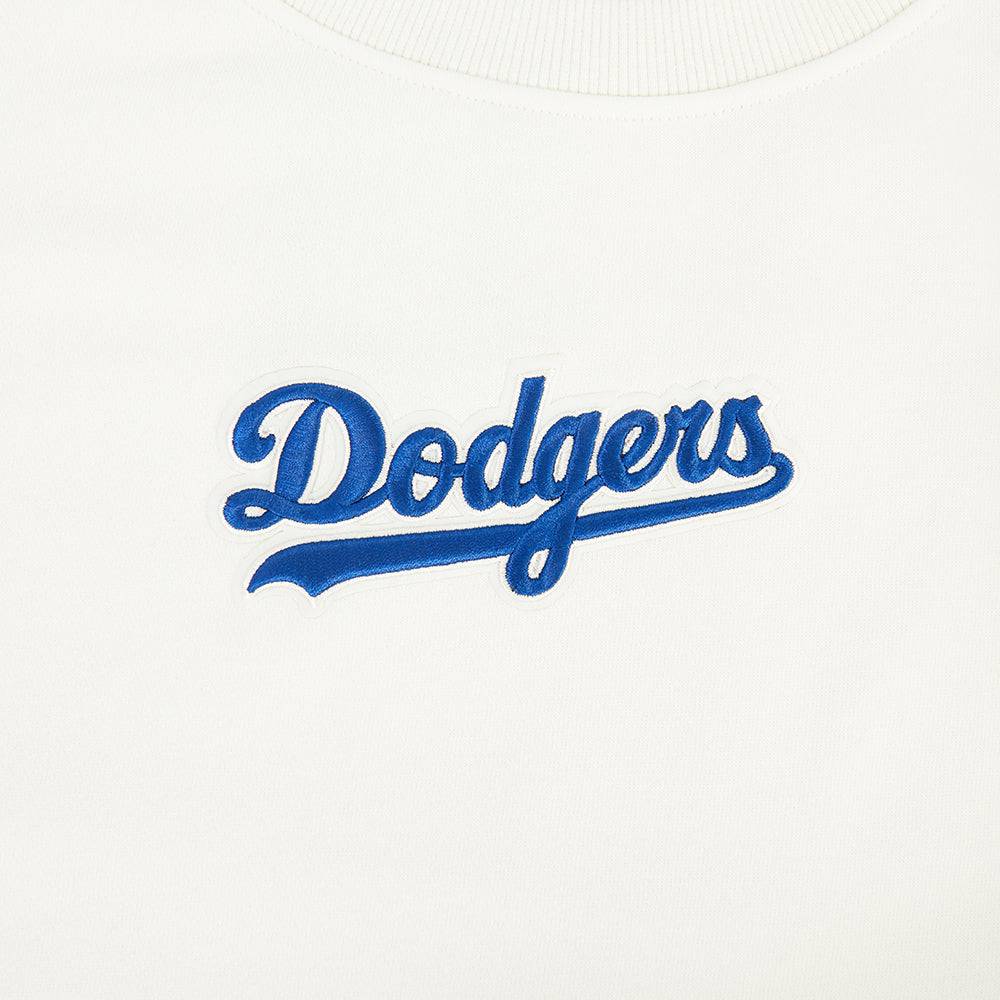 MLB LOS ANGELES DODGERS WINGSPAN WOMEN'S FLC CREWNECK (EGGSHELL)