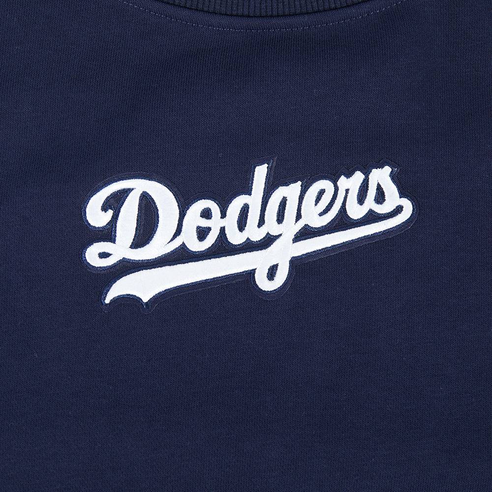 MLB LOS ANGELES DODGERS WINGSPAN WOMEN'S FLC CREWNECK (MIDNIGHT NAVY)
