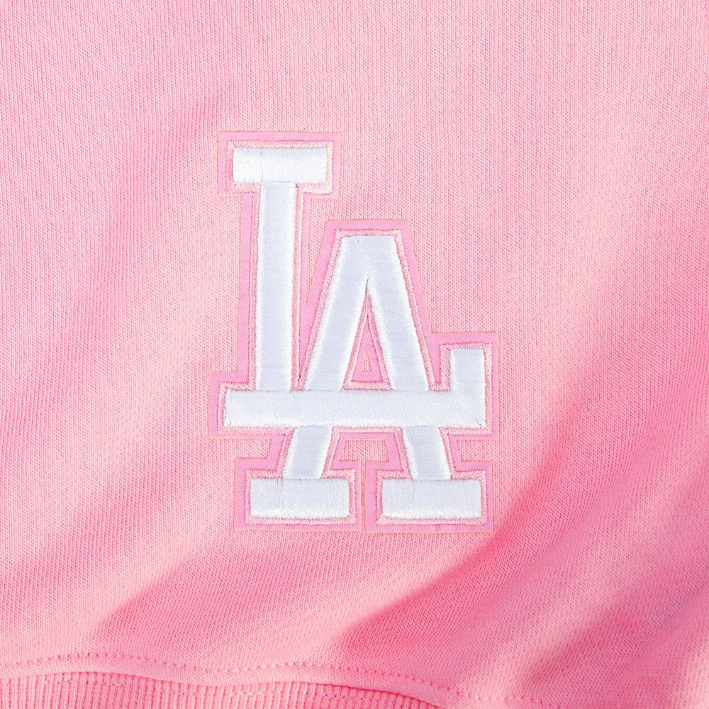 MLB LOS ANGELES DODGERS WINGSPAN WOMEN'S FLC CREWNECK (PINK)