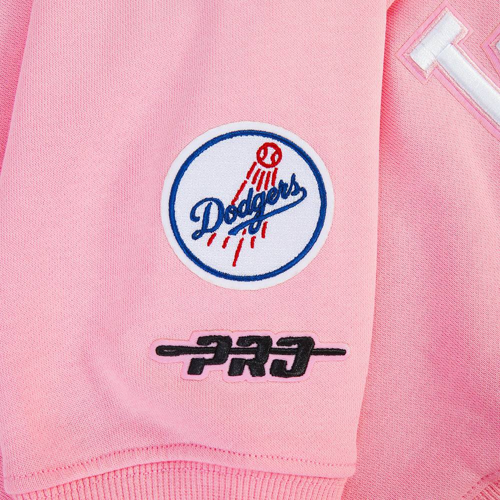 MLB LOS ANGELES DODGERS WINGSPAN WOMEN'S FLC CREWNECK (PINK)