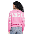 MLB LOS ANGELES DODGERS WINGSPAN WOMEN'S FLC CREWNECK (PINK)