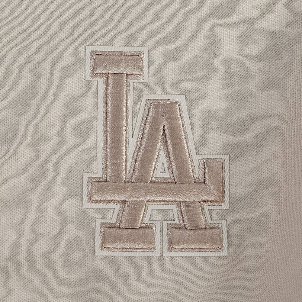 MLB LOS ANGELES DODGERS WINGSPAN WOMEN'S FLC CREWNECK (TAUPE)