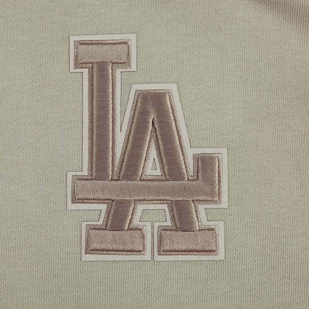 MLB LOS ANGELES DODGERS WINGSPAN WOMEN'S FLC CROPPED PO HOODIE (TAUPE)
