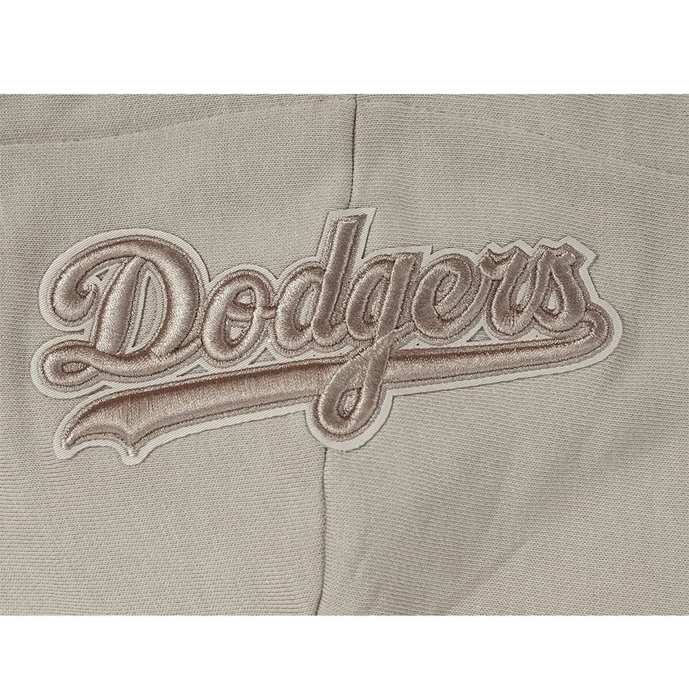 MLB LOS ANGELES DODGERS WINGSPAN WOMEN'S FLC CROPPED PO HOODIE (TAUPE)