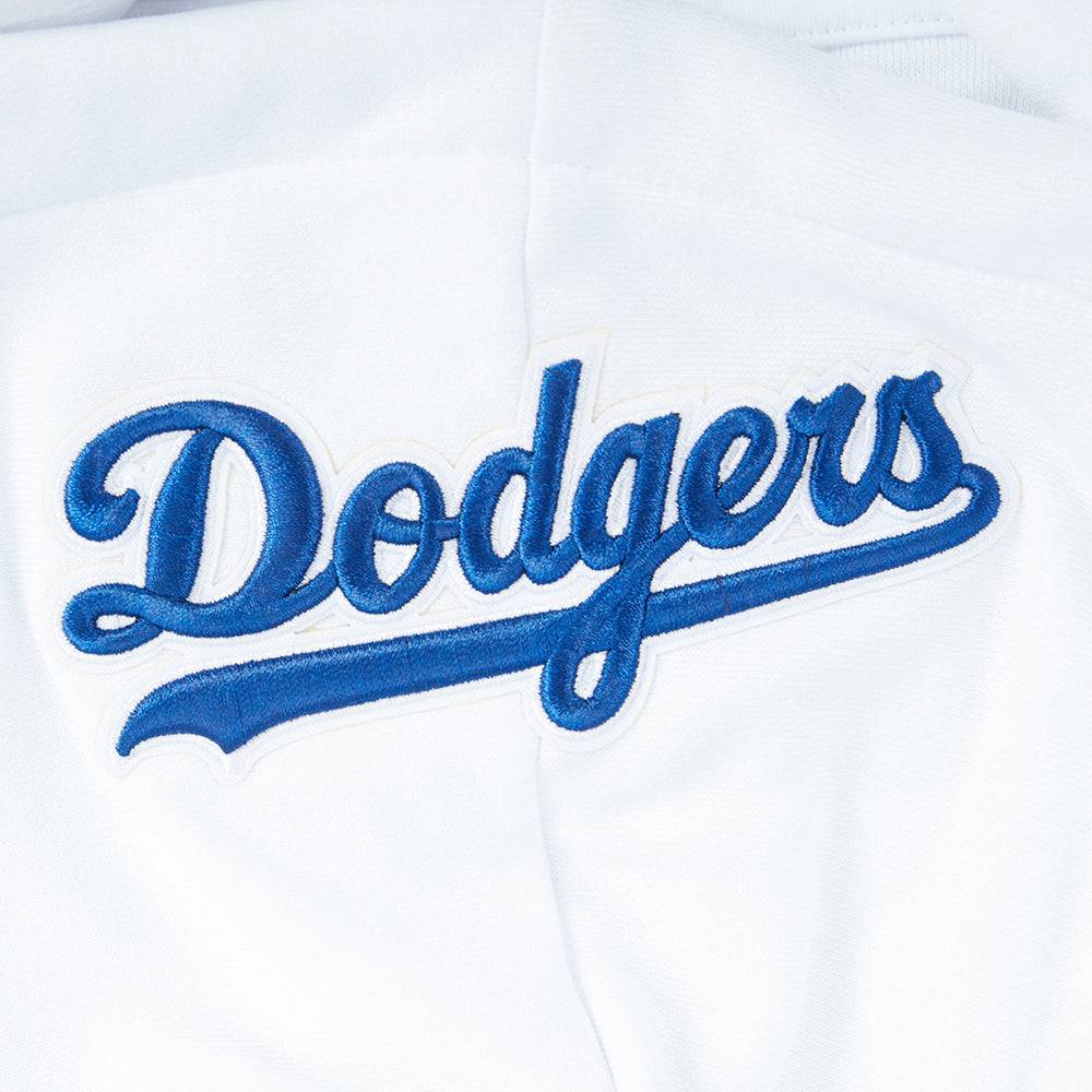 MLB LOS ANGELES DODGERS WINGSPAN WOMEN'S FLC CROPPED PO HOODIE (WHITE)