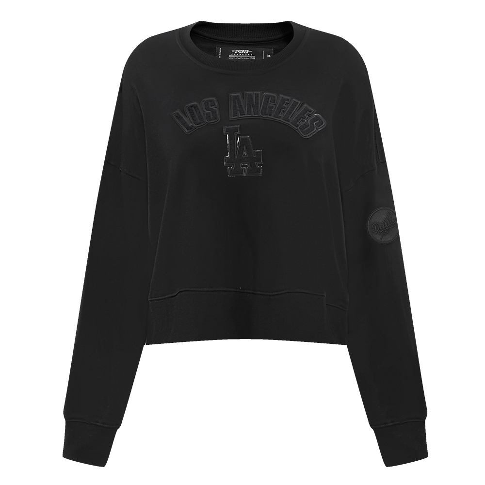MLB LOS ANGELES DODGERS TRIPLE BLACK WOMEN'S CREWNECK (TRIPLE BLACK)