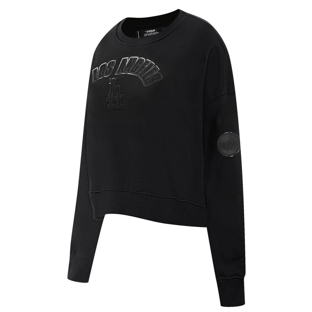 MLB LOS ANGELES DODGERS TRIPLE BLACK WOMEN'S CREWNECK (TRIPLE BLACK)