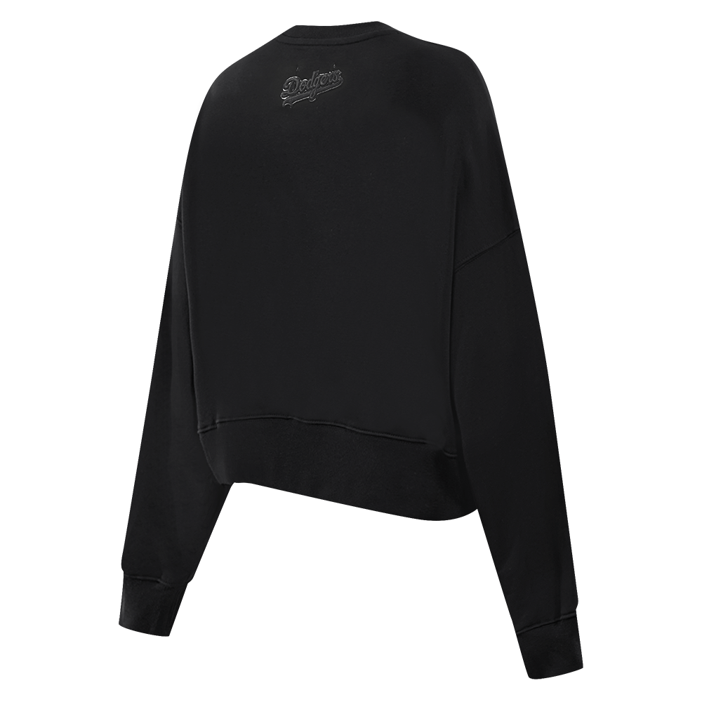 MLB LOS ANGELES DODGERS TRIPLE BLACK WOMEN'S CREWNECK (TRIPLE BLACK)