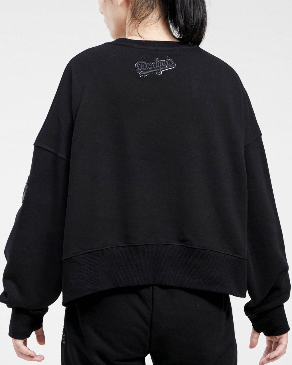 MLB LOS ANGELES DODGERS TRIPLE BLACK WOMEN'S CREWNECK (TRIPLE BLACK)