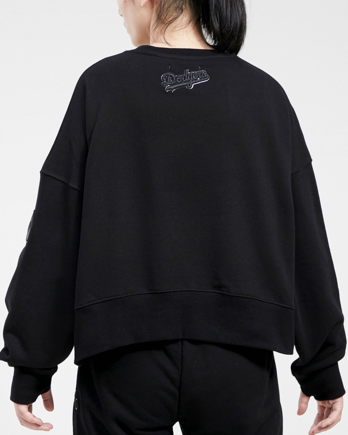 MLB LOS ANGELES DODGERS TRIPLE BLACK WOMEN'S CREWNECK (TRIPLE BLACK)