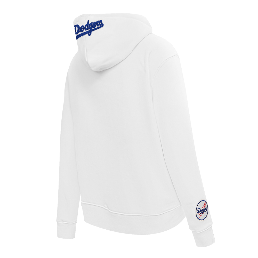 MLB LOS ANGELES DODGERS CLASSIC WOMEN'S PULLOVER HOODIE (WHITE)