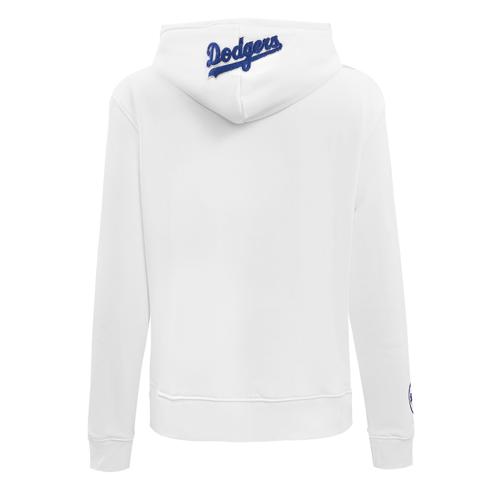 MLB LOS ANGELES DODGERS CLASSIC WOMEN'S PULLOVER HOODIE (WHITE)