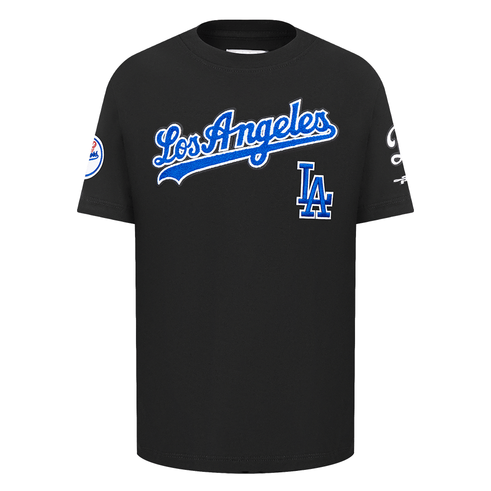 MLB LOS ANGELES DODGERS CLASSIC LITTLE BOYS SHORT SLEEVE TOP (BLACK)