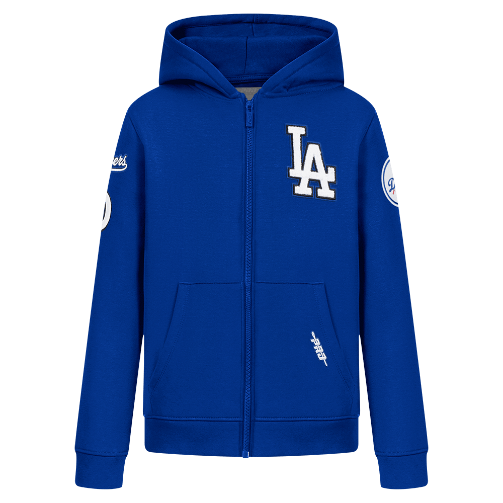 MLB LOS ANGELES DODGERS CLASSIC LITTLE BOYS FLEECE FZ HOODIE (DODGER BLUE)