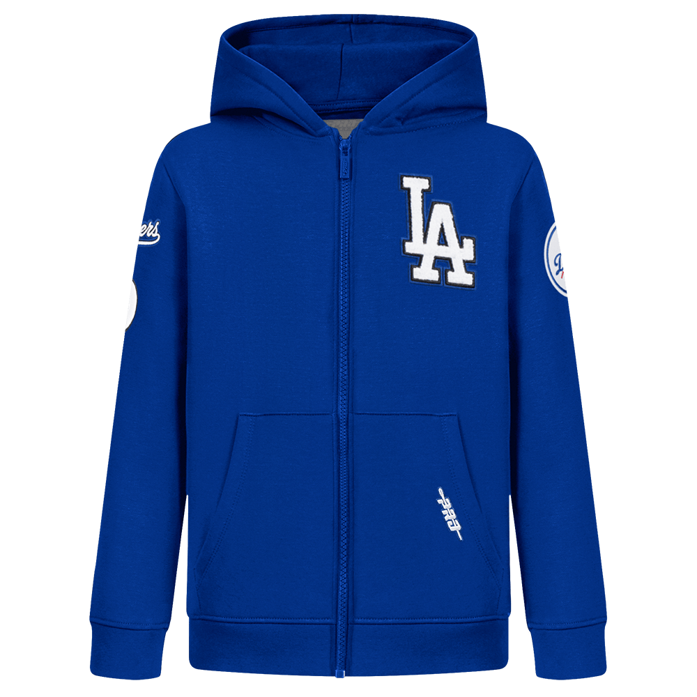 MLB LOS ANGELES DODGERS CLASSIC TODDLER BOYS FLEECE FZ HOODIE (DODGER BLUE)