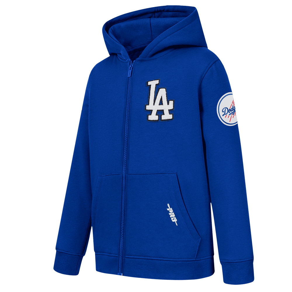 MLB LOS ANGELES DODGERS CLASSIC TODDLER BOYS FLEECE FZ HOODIE (DODGER BLUE)