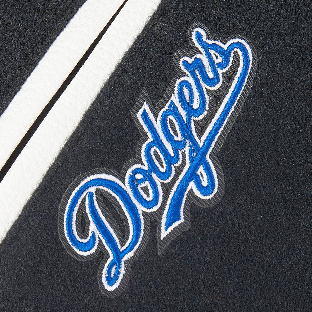MLB LOS ANGELES DODGERS CLASSIC TODDLER BOYS WOOL VARSITY JACKET (BLACK/WHITE)