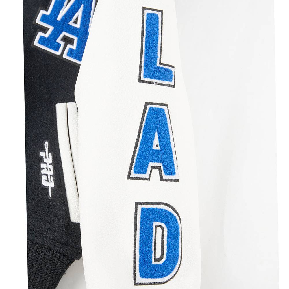 MLB LOS ANGELES DODGERS CLASSIC TODDLER BOYS WOOL VARSITY JACKET (BLACK/WHITE)