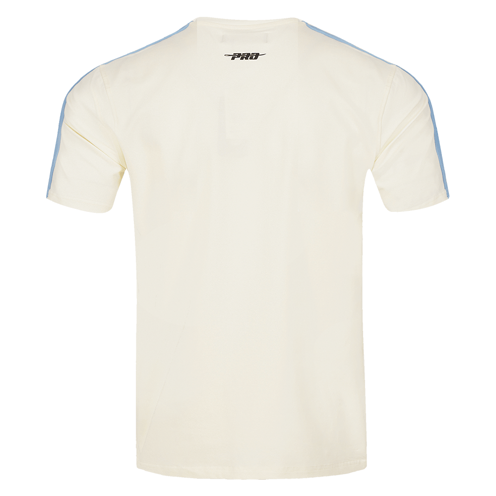 MLB MILWAUKEE BREWERS RETRO CLASSIC MEN'S STRIPED TOP (EGGSHELL/ UNIVERSITY BLUE)