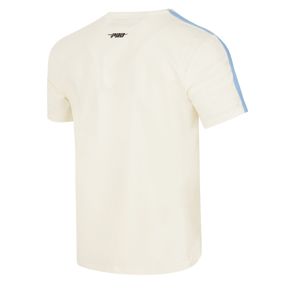 MLB MILWAUKEE BREWERS RETRO CLASSIC MEN'S STRIPED TOP (EGGSHELL/ UNIVERSITY BLUE)