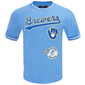MLB MILWAUKEE BREWERS RETRO CLASSIC MEN'S TOP (UNIVERSITY BLUE)
