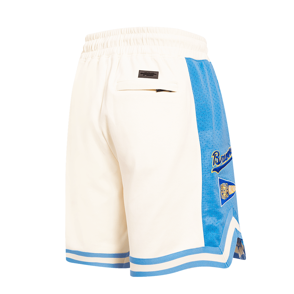 MLB MILWAUKEE BREWERS RETRO CLASSIC MEN'S 2.0 SHORT (EGGSHELL/ UNIVERSITY BLUE)