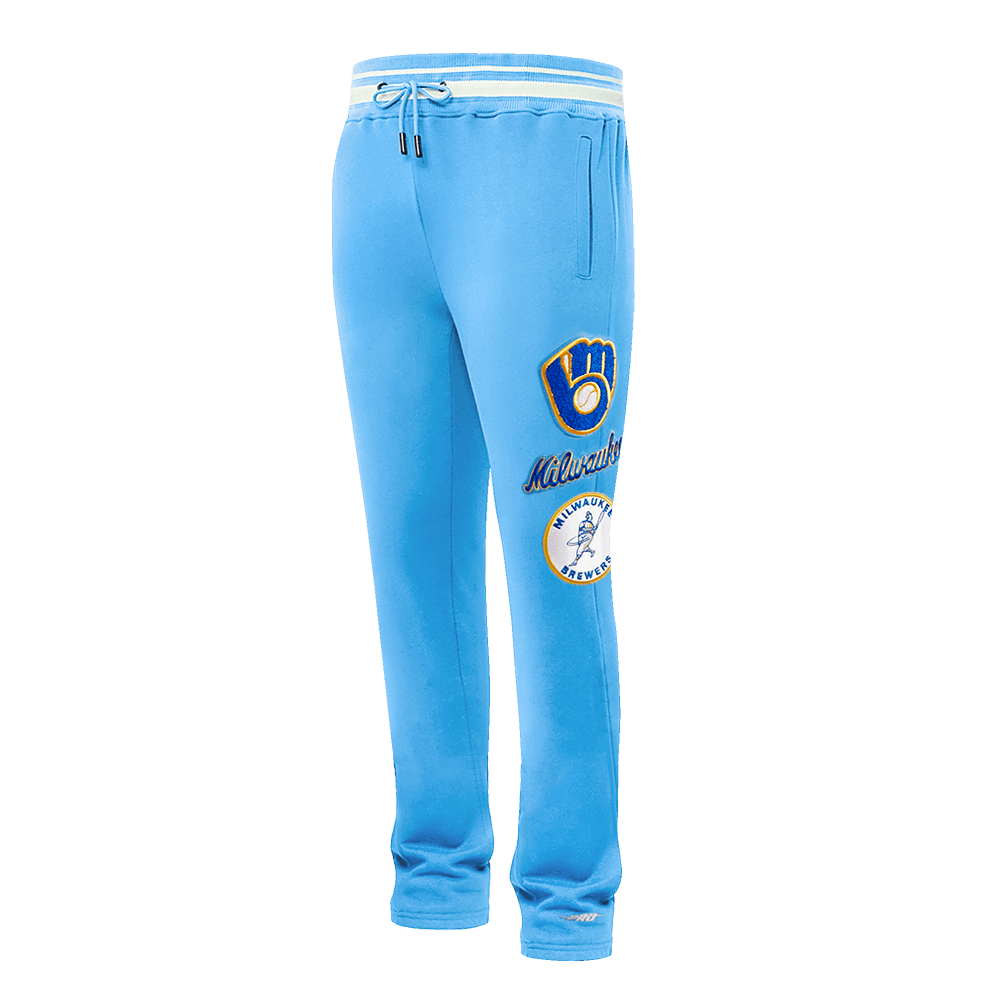 MLB MILWAUKEE BREWERS RETRO CLASSIC MEN'S SWEATPANT (UNIVERSITY BLUE)