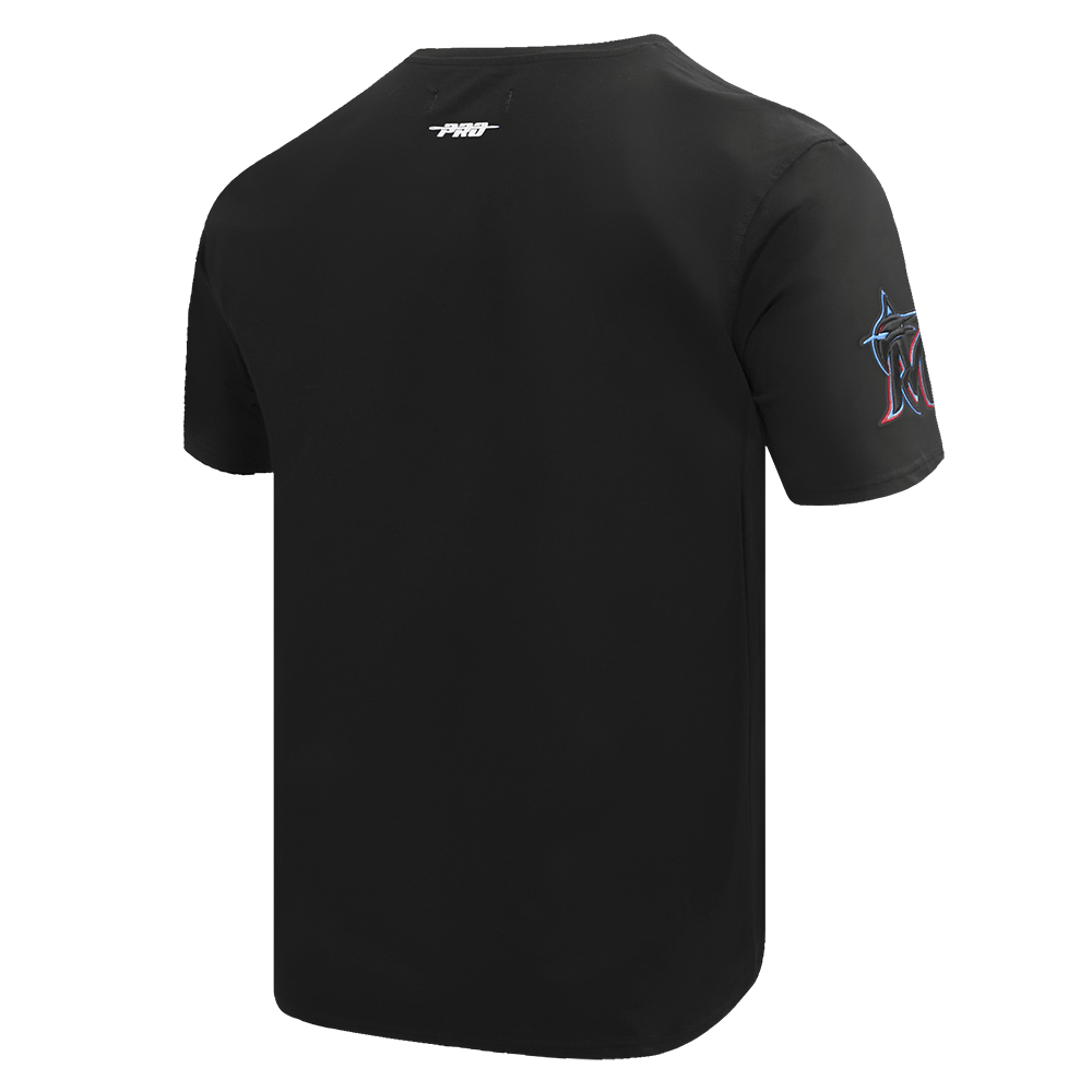 CAMISETAS MLB MIAMI MARLINS SCRIPT TAIL PARA HOMBRE (NEGRO)
