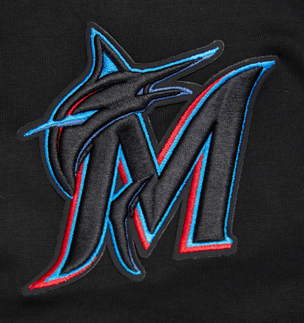CAMISETAS MLB MIAMI MARLINS SCRIPT TAIL PARA HOMBRE (NEGRO)