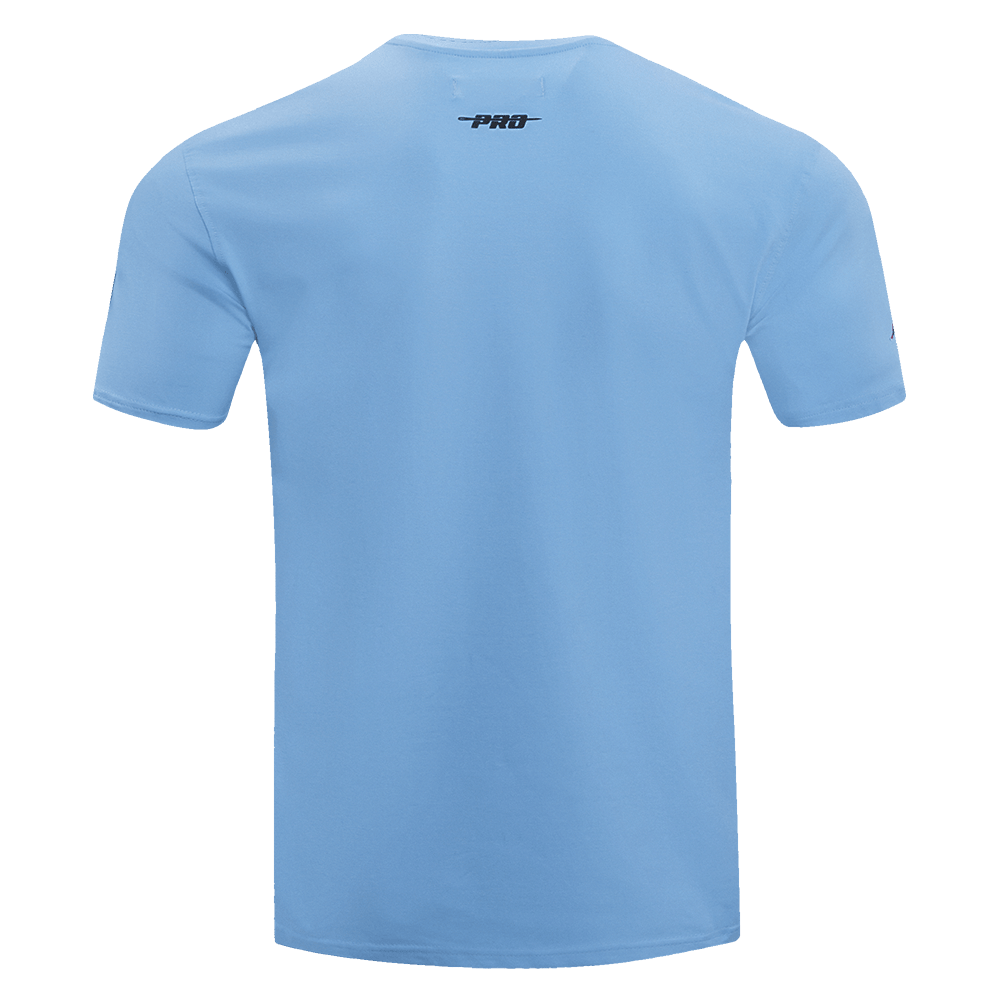 CAMISETAS DE HOMBRE MLB MIAMI MARLINS SCRIPT TAIL (AZUL UNIVERSITARIO)