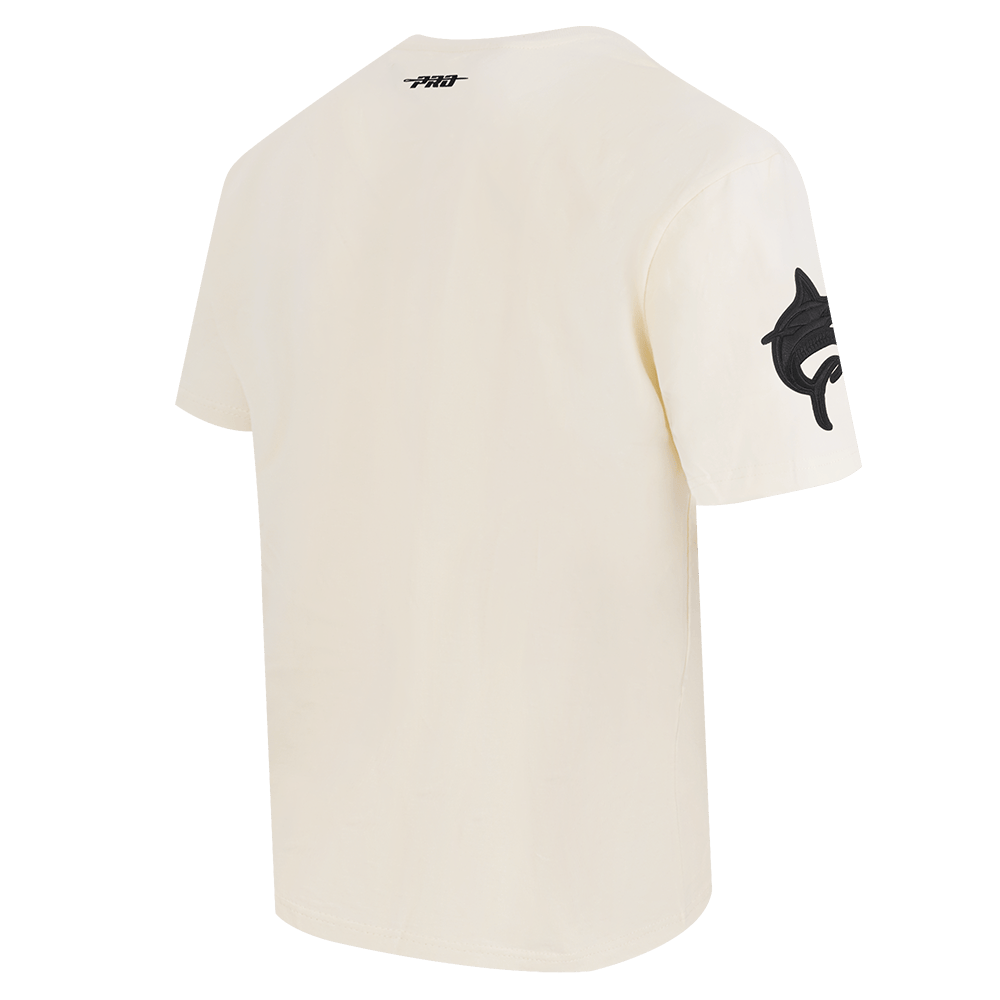 MLB MIAMI MARLINS TRIPLE TONAL SJ TEE (EGGSHELL)