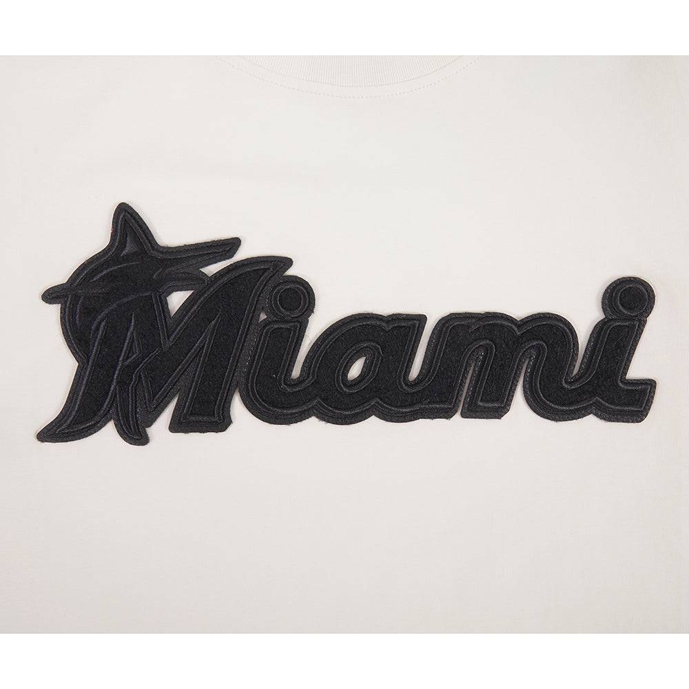 MLB MIAMI MARLINS TRIPLE TONAL SJ TEE (EGGSHELL)