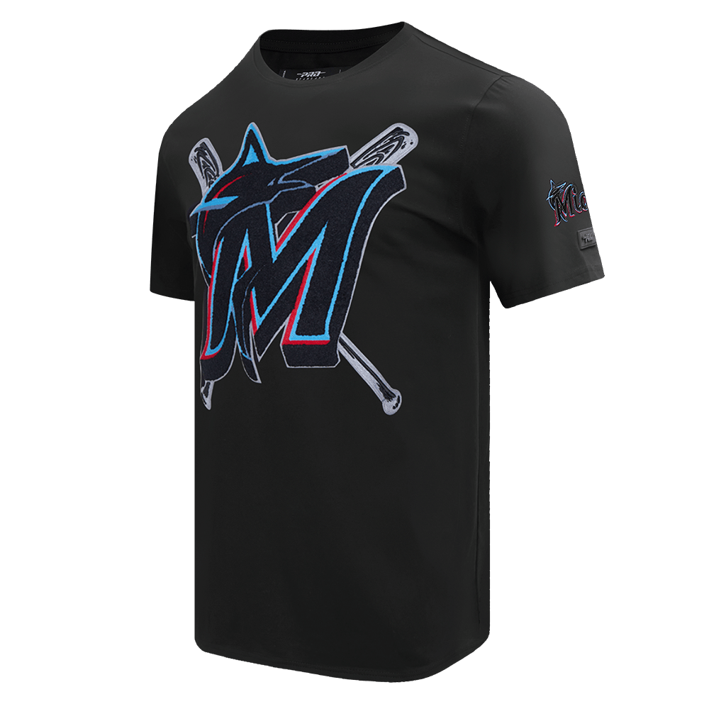 MLB MIAMI MARLINS MASHUP MEN'S TOP (BLACK)