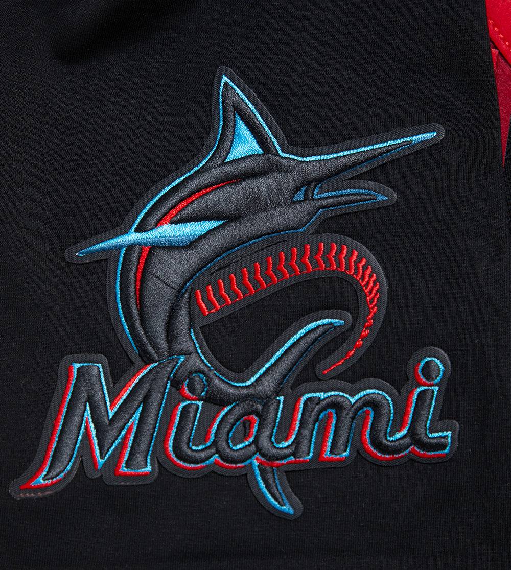 TOP DE HOMBRE MLB MIAMI MARLINS OLD ENGLISH (NEGRO)
