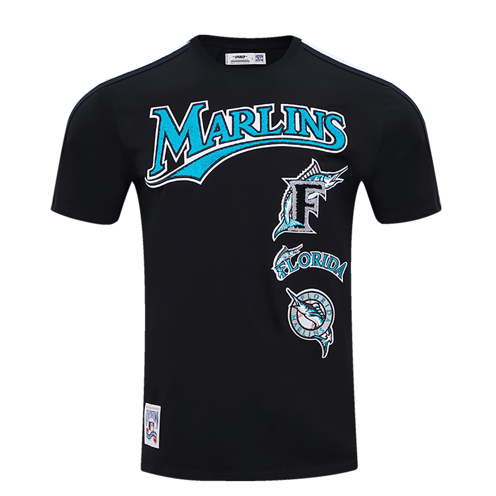 MLB FLORIDA MARLINS RETRO CLASSIC MEN'S STRIPED TOP (BLACK)