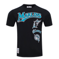MLB FLORIDA MARLINS RETRO CLASSIC MEN'S STRIPED TOP (BLACK)